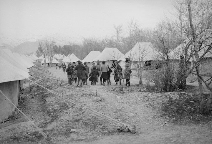 Polish refugee colony operated by the Red Cross has a colorful setting in the outskirts of the city.jpg